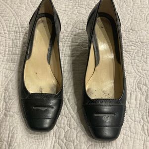Cole Hahn black kitten heels. Recently resoled 7 1/2 B